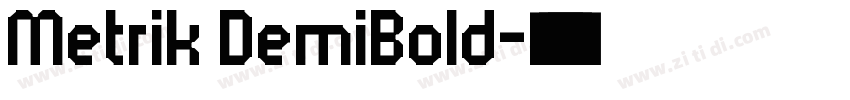 Metrik DemiBold字体转换